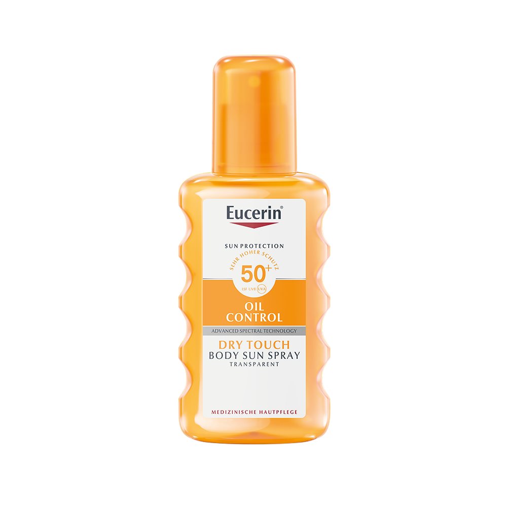 Eucerin SUN Body Oil Control Dry Touch transparent Lsf50+ Spr 200 ml