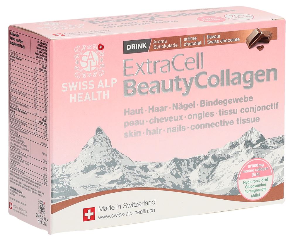 Extra Cell Beauty Collagen Drink Choco mit Fisch-Kollagen 20 Btl 15 g