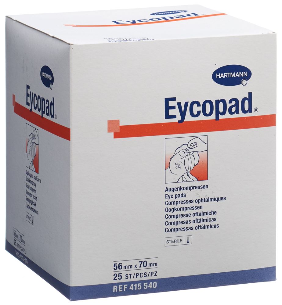 Eycopad Augenkompressen 70x56mm steril 25 Stk