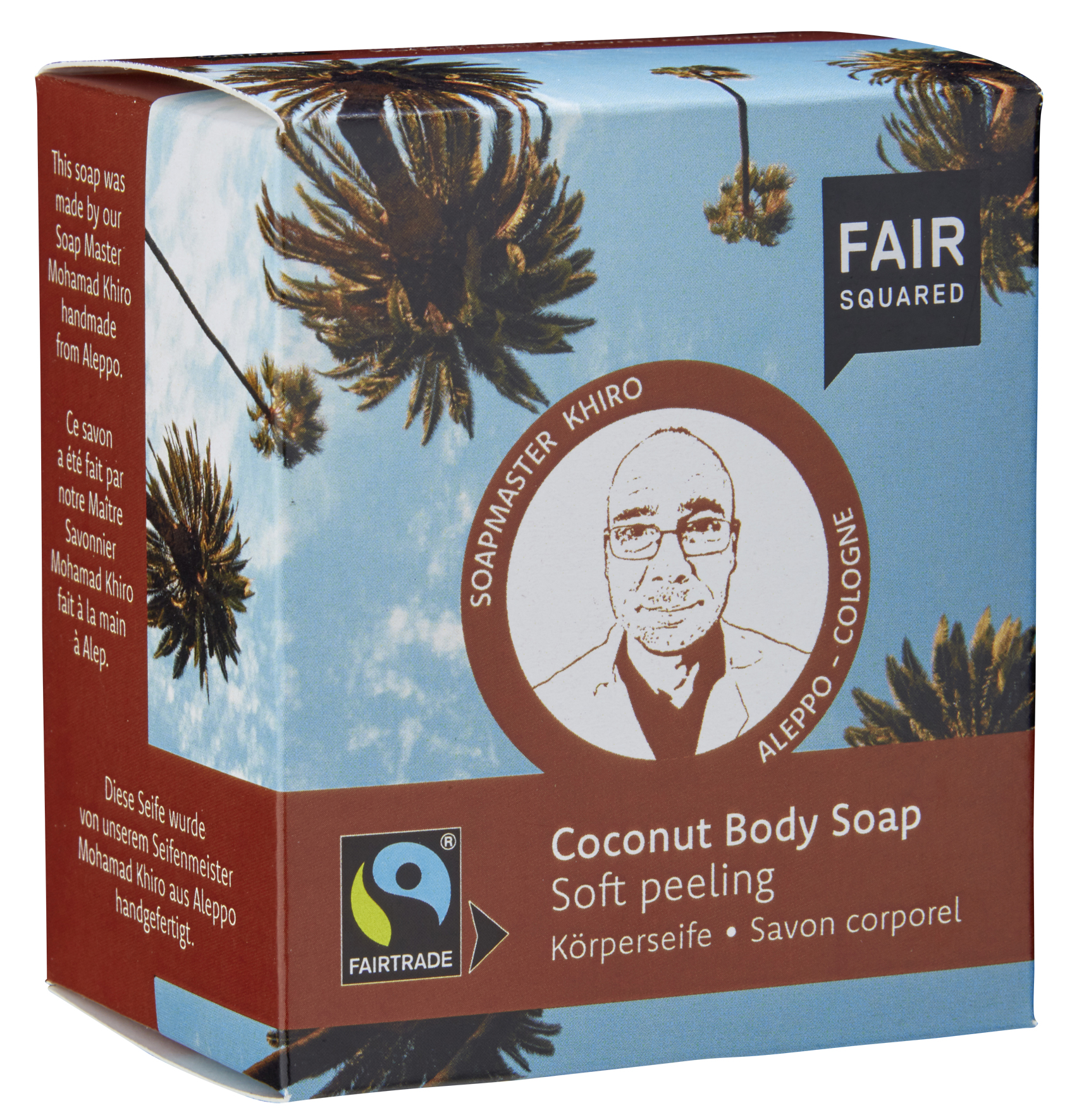 Fair Squared Body Soap Coconut Soft Peeling 2 x 80 g
