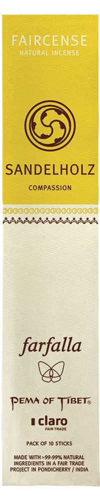 Faircense Räucherstäbchen Sandelholz/Compas 10 Stk
