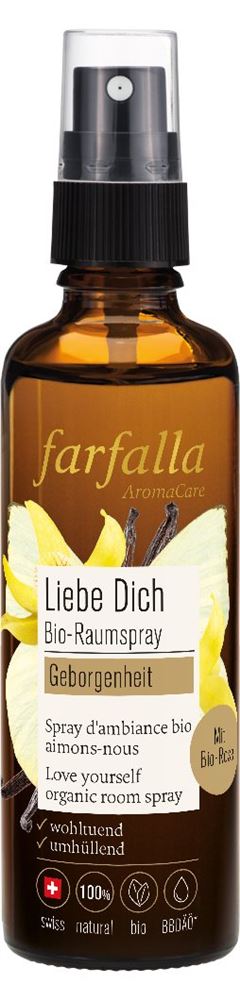 farfalla Bio-Raumspray Geborgenheit Rose Liebe dich 75 ml