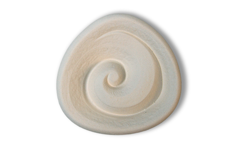 farfalla Duftstein Spirale Unterseite glasiert