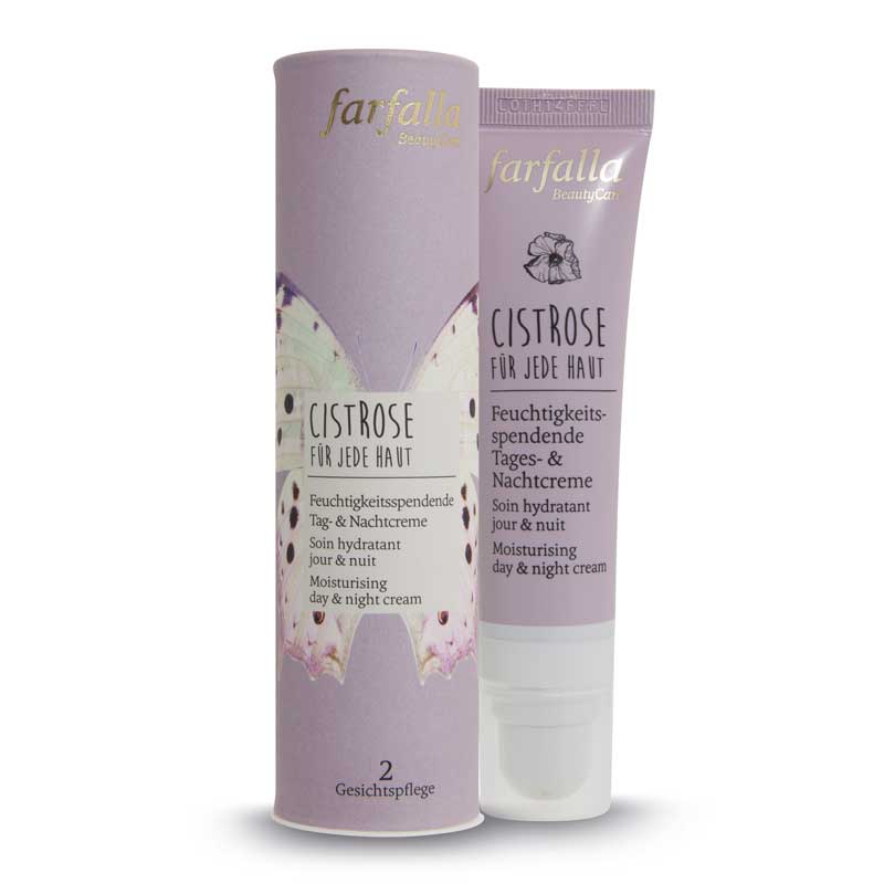 farfalla Feuchtigkeitsspendende Tag- und Nachtcreme Cistrose 30 ml