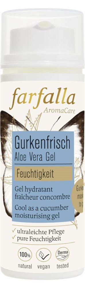 farfalla Gurkenfrisches Feuchtigkeitsgel Aloe Vera 50 ml