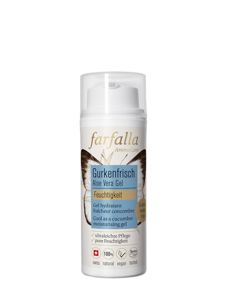 farfalla Gurkenfrisches Feuchtigkeitsgel Aloe Vera 50 ml