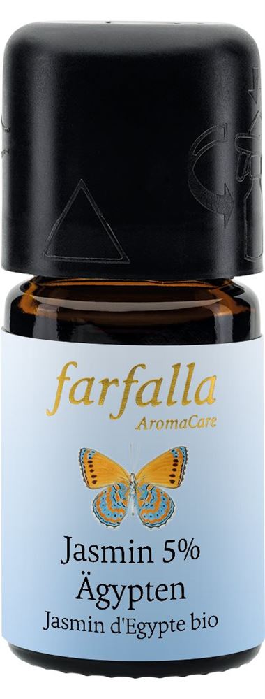 farfalla Jasmin Ägypten 5% (95% Bio-Alkohol) Äth/Öl Bio 5 ml