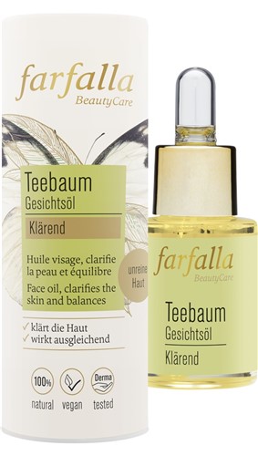 farfalla Klärendes Gesichtsöl Teebaum 15 ml