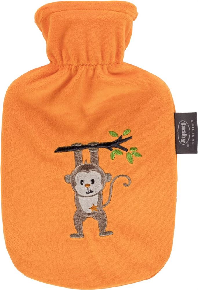 Fashy Kinderwärmflasche 0.8l Flauschbezug Affe Aiko