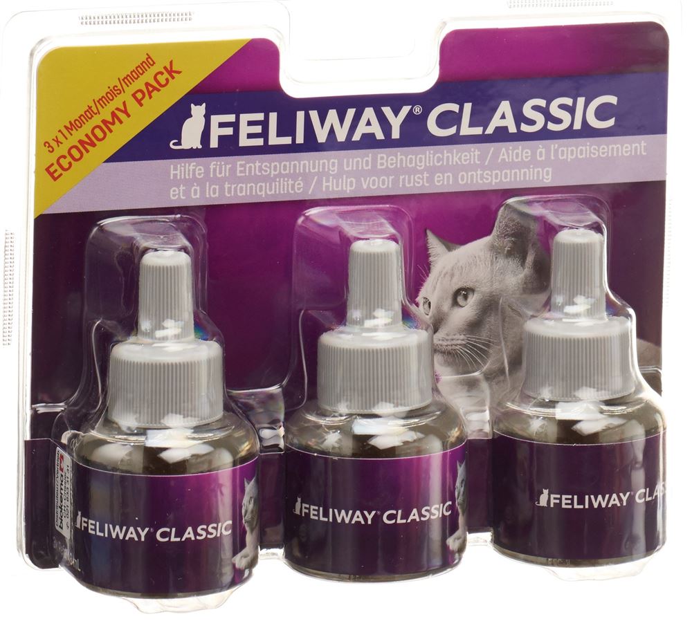 Feliway Classic Nachfüllflasche Trio 3 x 48 ml