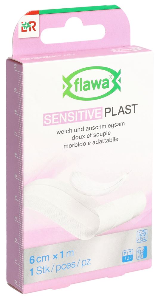 Flawa Sensitive Plast Pflaster 6cmx1m