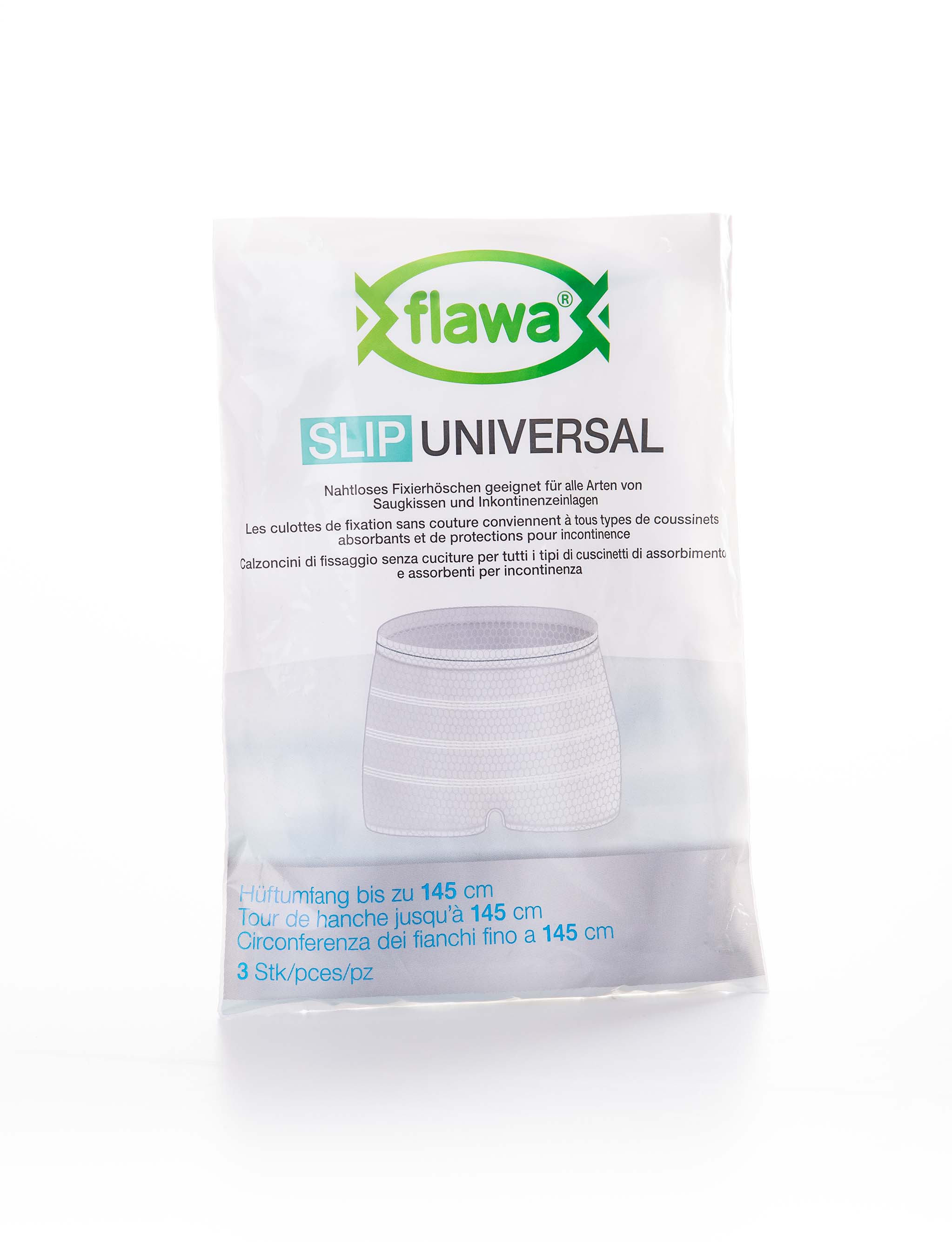 Flawa Slip Universal Fixierhöschen -145cm 3 Stk