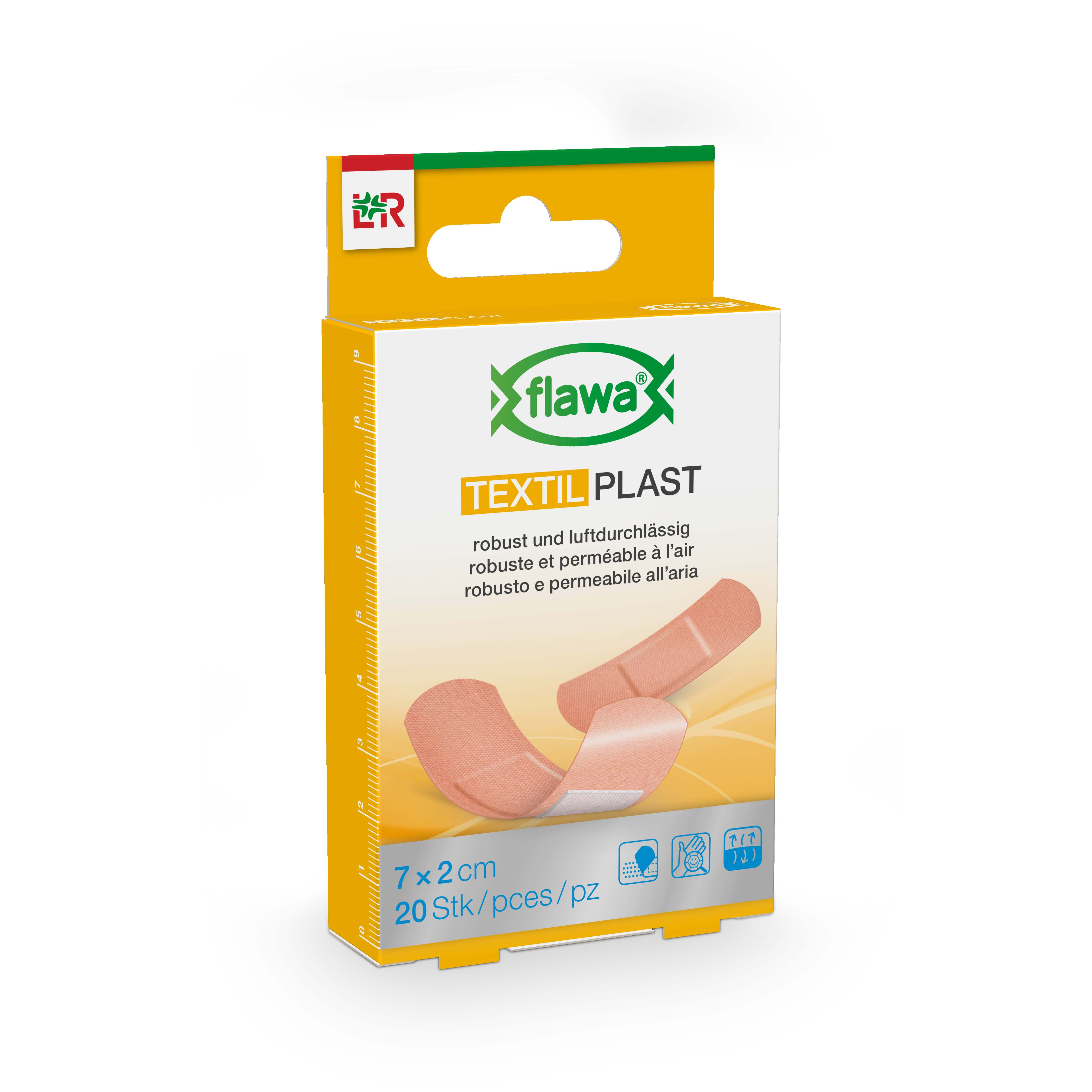 Flawa Textil Plast Schnellverband 2x7cm 20 Stk