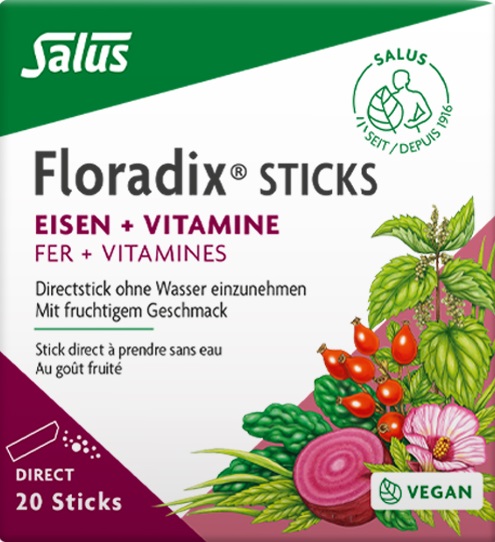 Floradix Eisen + Vitamine Sticks 20 Stk