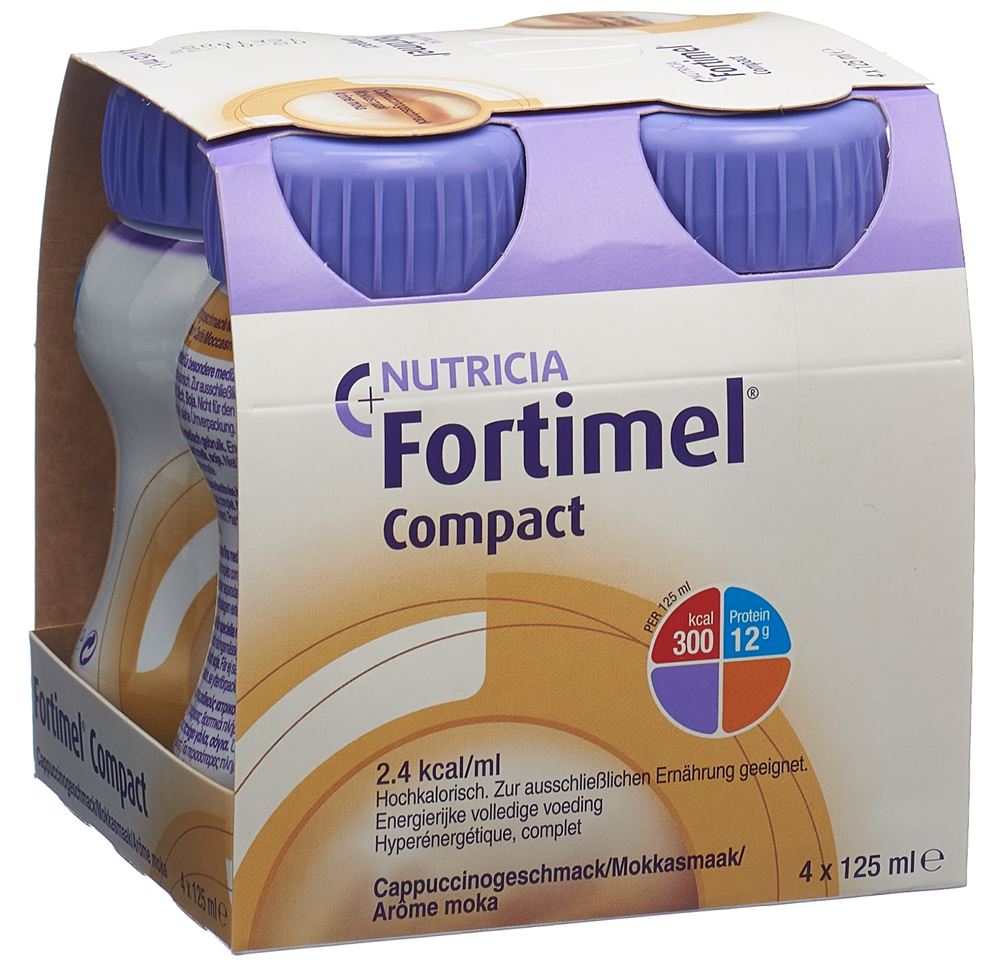 Fortimel Compact 2.4 kcal Cappuccino 4 Fl 125 ml