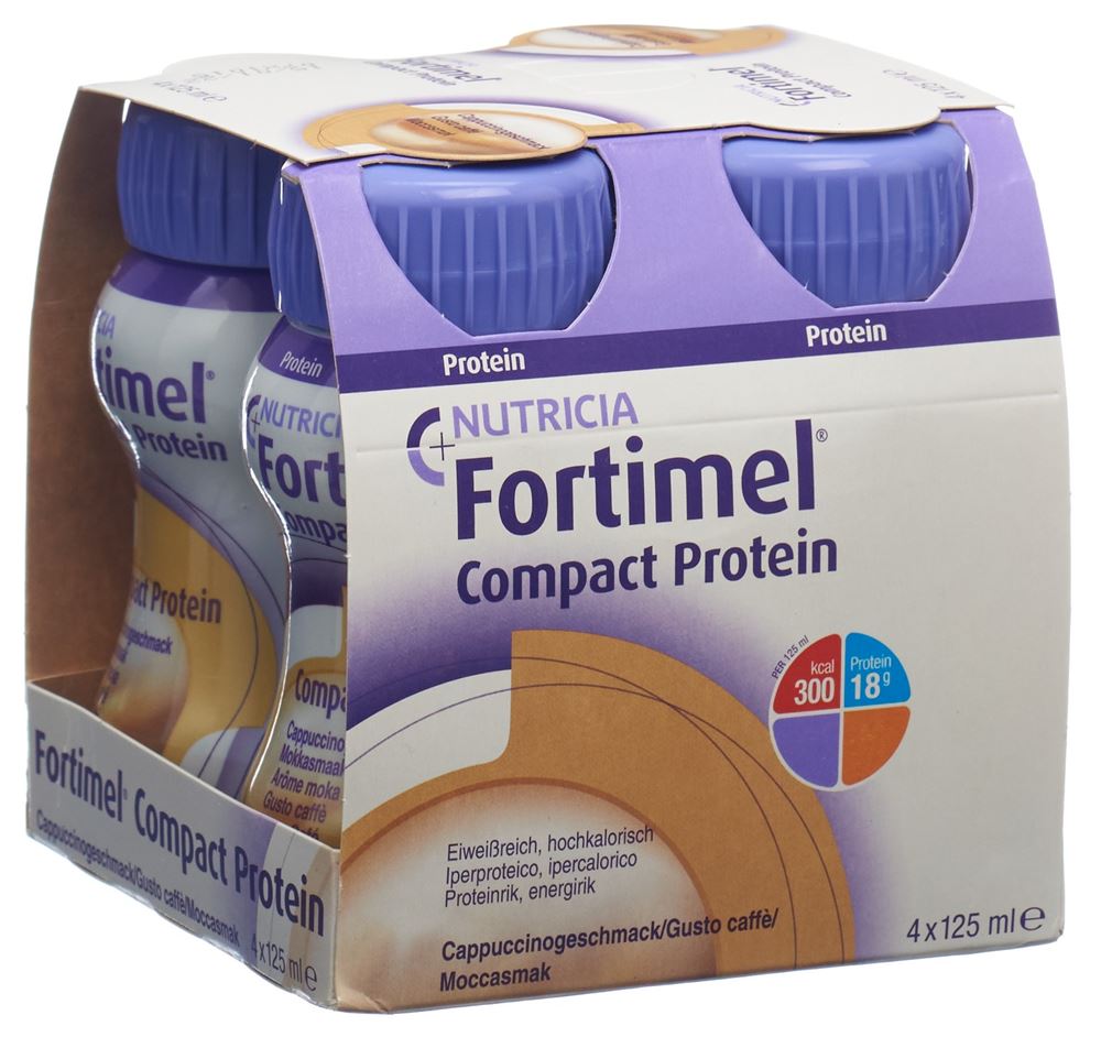 Fortimel Compact Protein Cappuccino 4 Fl 125 ml