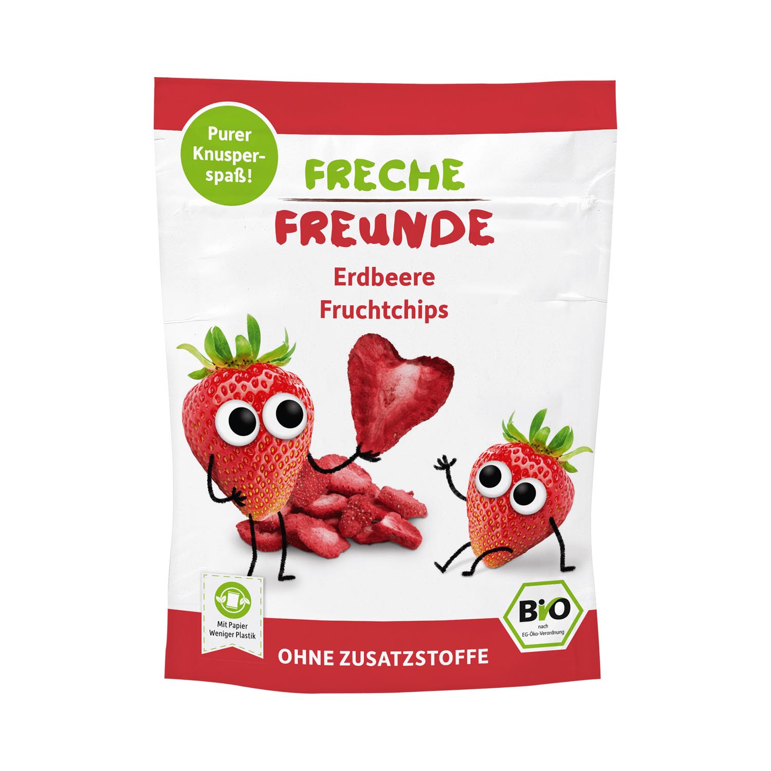 Freche Freunde Fruchtchips Erdbeere Btl 12 g