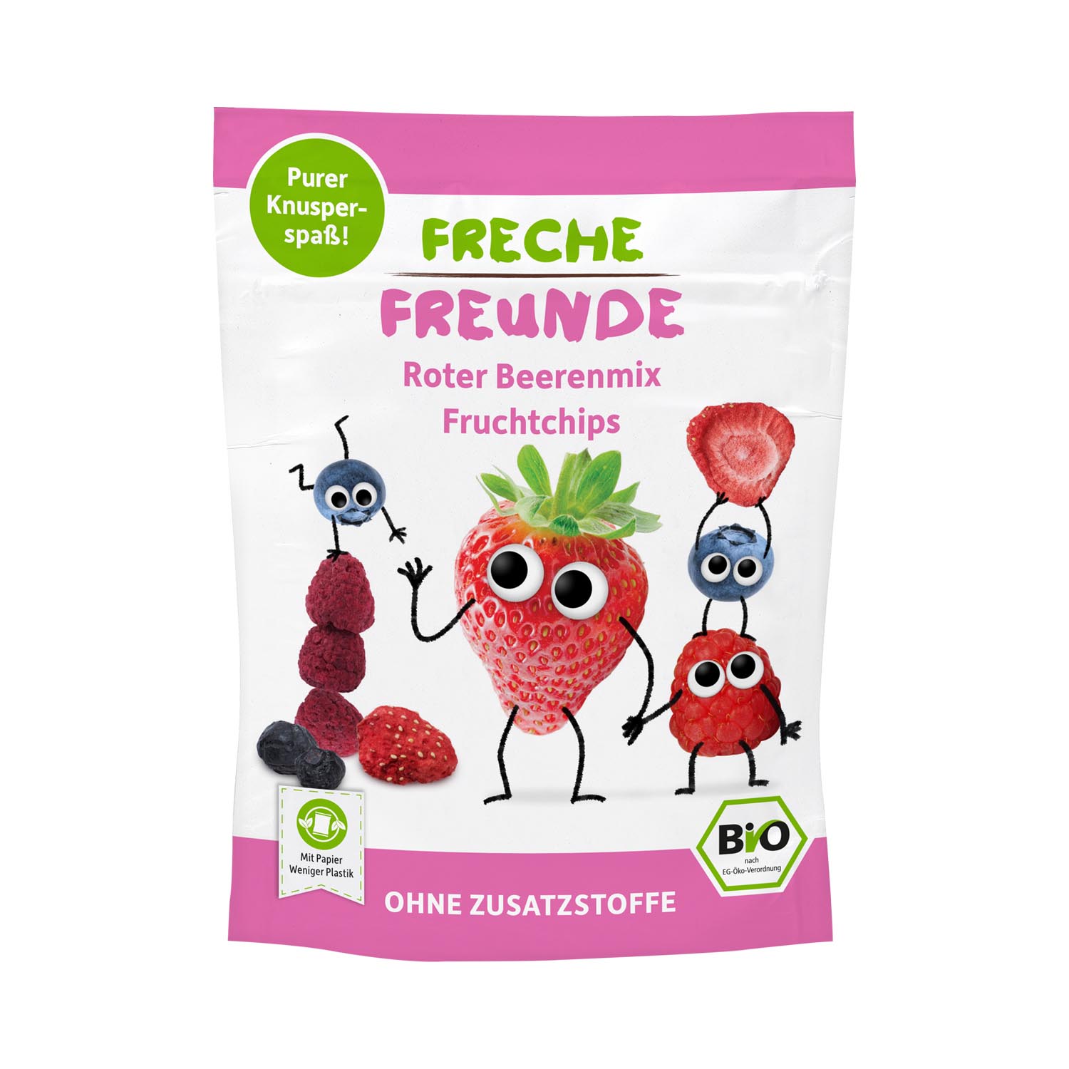 Freche Freunde Fruchtchips roter Beerenmix Btl 10 g