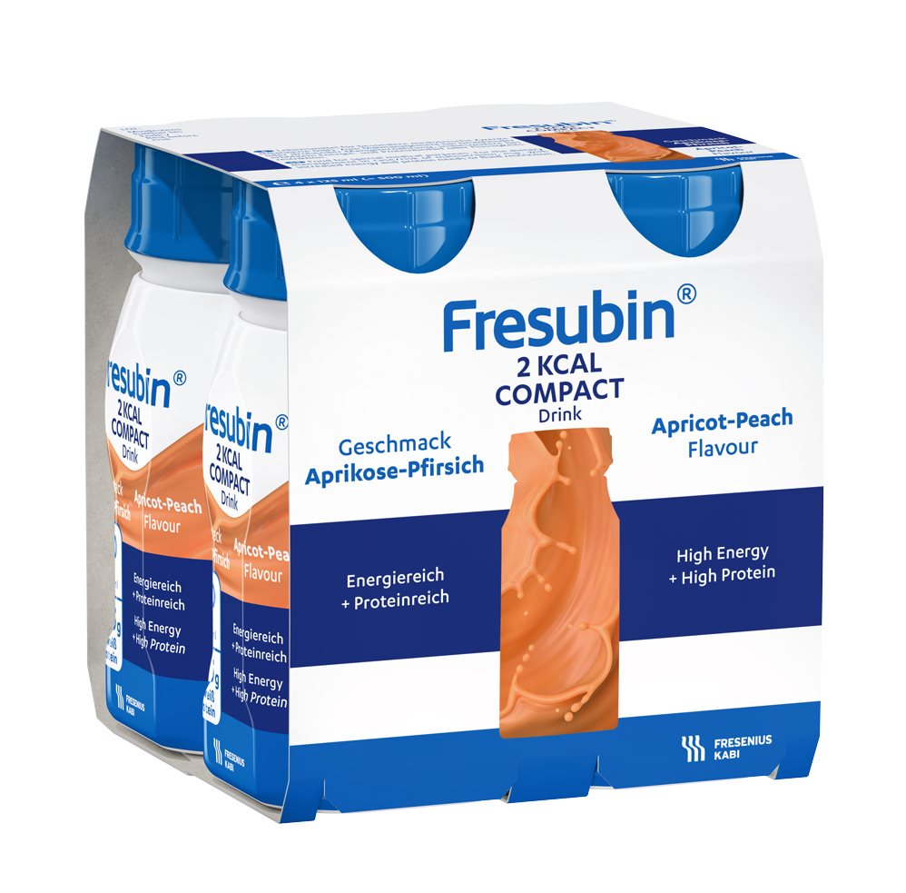 Fresubin 2 kcal Compact Drink Aprikose Pfirsich 4 Fl 125 ml