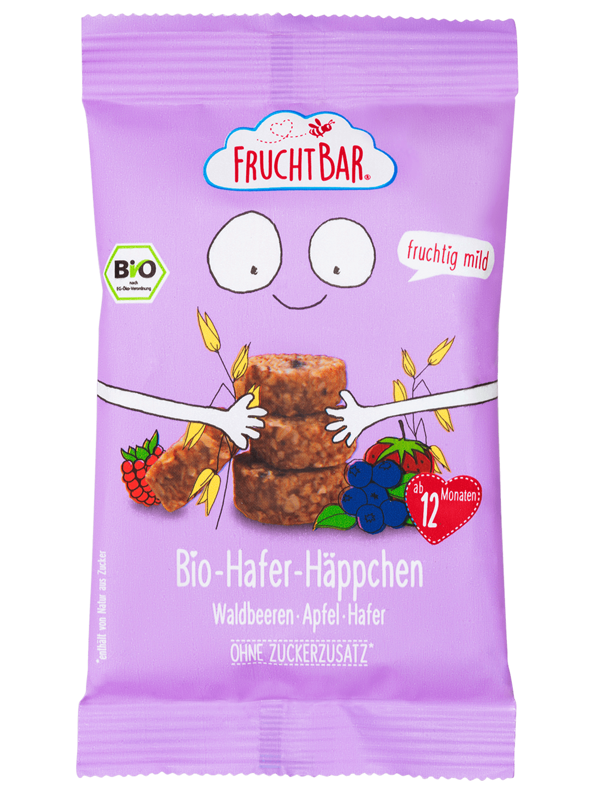 Fruchtbar Hafer Häppchen Bio Waldbeeren Apfel Hafer 40 g