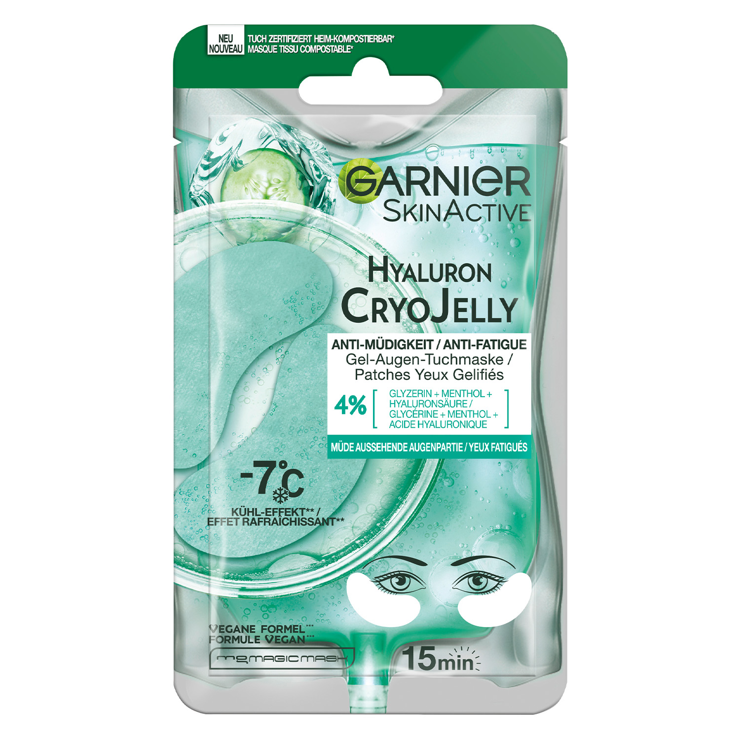 Garnier SkinActive Cryo Jelly Tuchmaske Augen 5 g