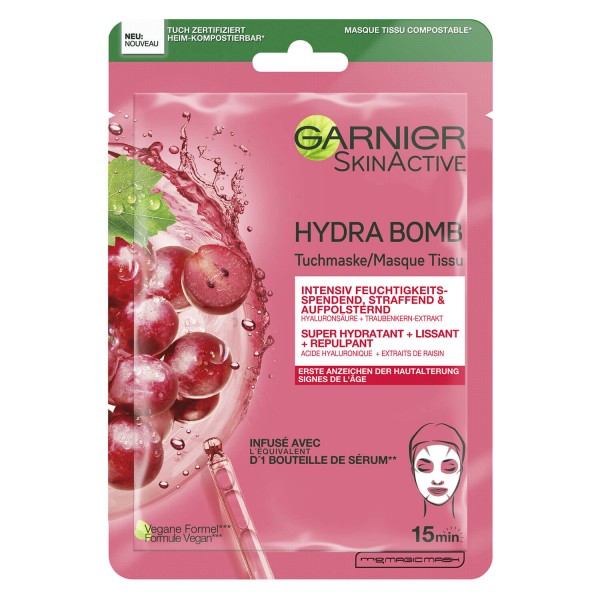 Garnier Tuchmaske Hydra Bomb 28 g