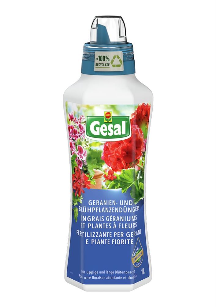 Gesal Dünger für Geranien und Blühpflanzen Fl 1 lt