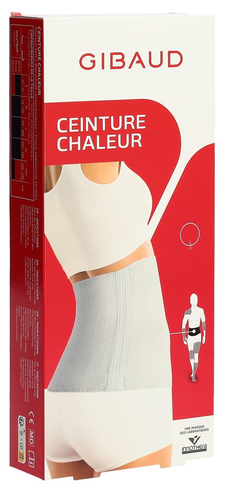 Gibaud Chaleur Nierenwärmer XL 30cm anthrazit