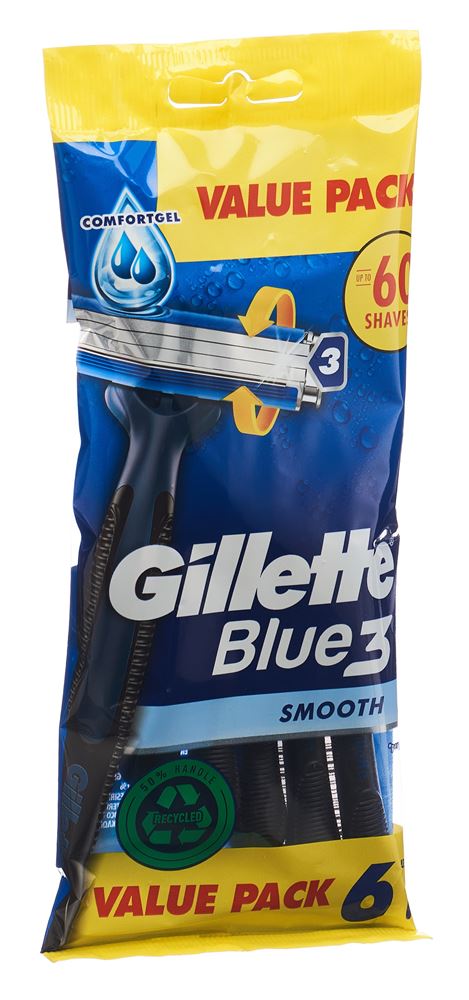Gillette Blue 3 Smooth Einwegrasierer 6 Stk