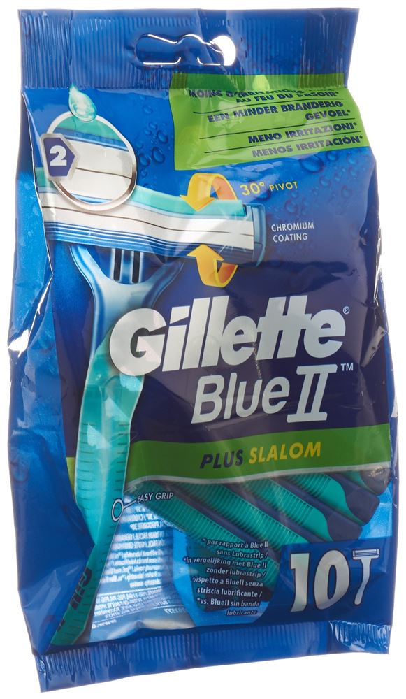 Gillette Blue II Plus Slalom Einwegrasierer 10 Stk