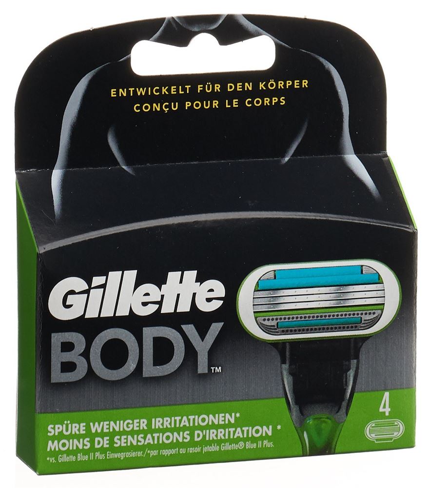 Gillette Body Systermklingen 4 Stk