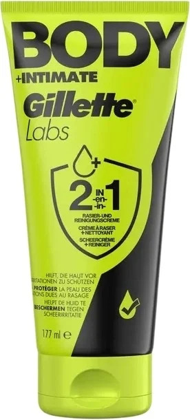 Gillette Labs Body + Intimate Reinigungs- und Rasiercreme Tb 177 ml