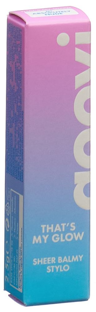 Goovi That’s MY Glow Getönter Lippenbalsam 01 Absolutely Nude 2.5 g
