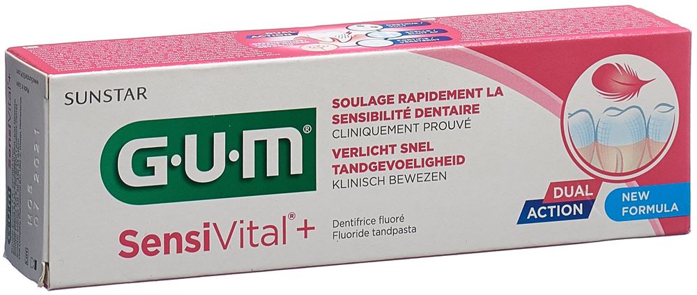 GUM SensiVital+ Zahnpasta Tb 75 ml