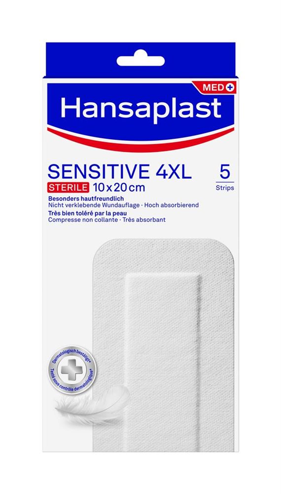 Hansaplast Sensitive Strips 4XL 5 Stk