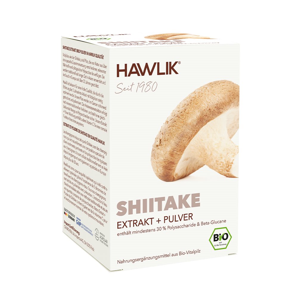 Hawlik Shiitake Extrakt + Pulver Kapseln 120 Stück