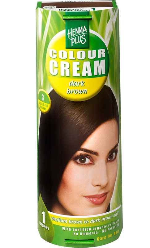 Henna Plus Colour Cream 3 dunkelbraun 60 ml