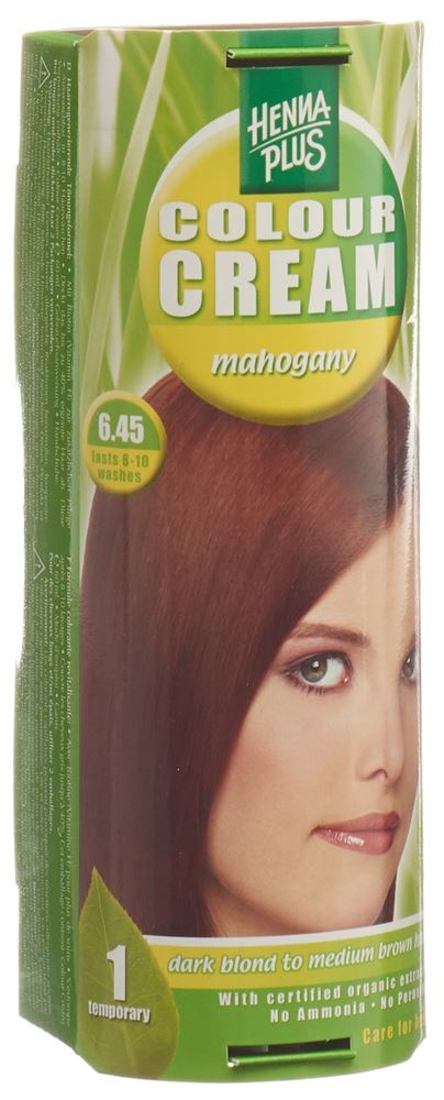 Henna Plus Colour Cream 6.45 mahagony 60 ml