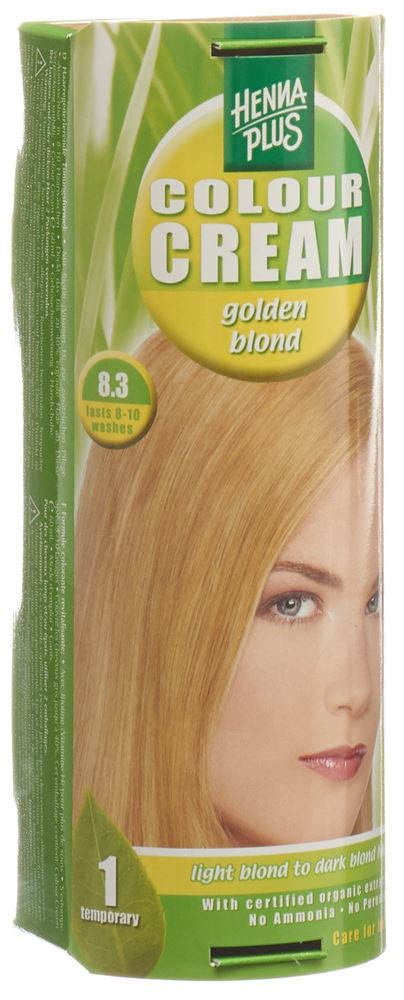 Henna Plus Colour Cream 8.3 gold blond 60 ml