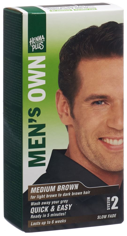 Henna Plus Mens Own System 2 mittel-braun