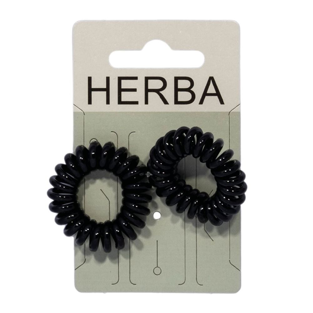 Herba Haarbinder 3.8cm schwarz 2 Stk