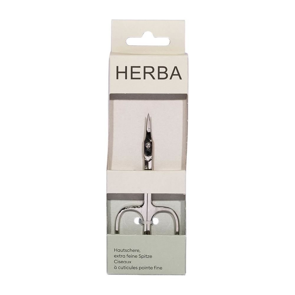 Herba Hautschere extra feine Spitze vernickelt