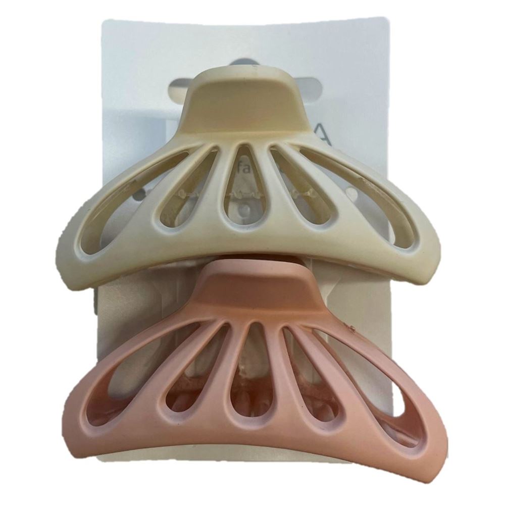 Herba Klammer beige/rosa 2 Stk