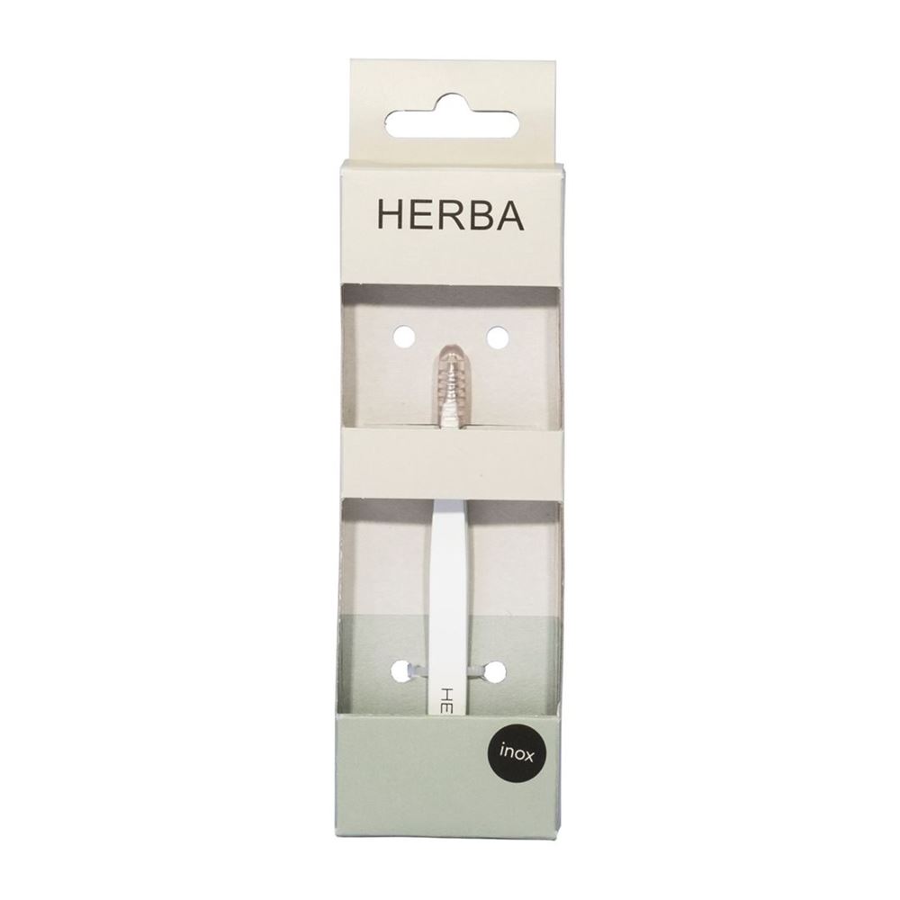 Herba Pinzette spitz Inox weiss