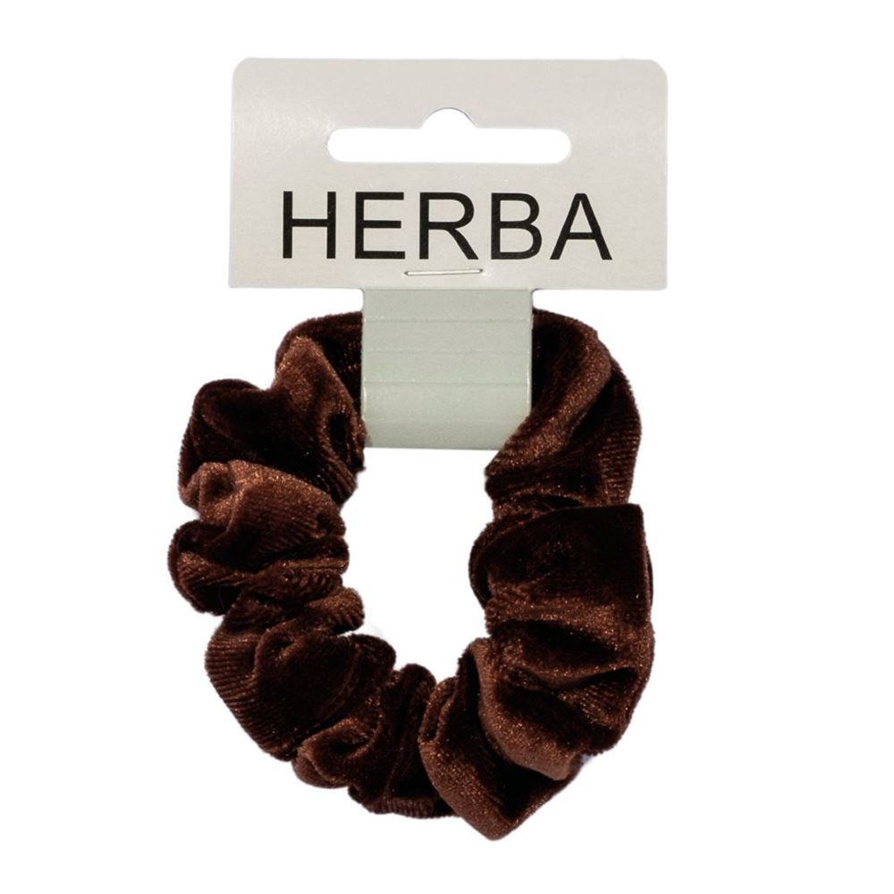Herba Scunci 9cm Samt braun
