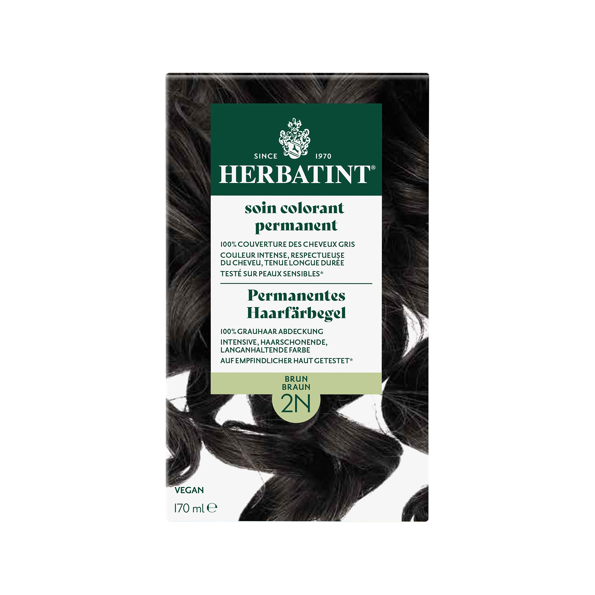 Herbatint Haarfärbegel 2N Braun Fl 170 ml
