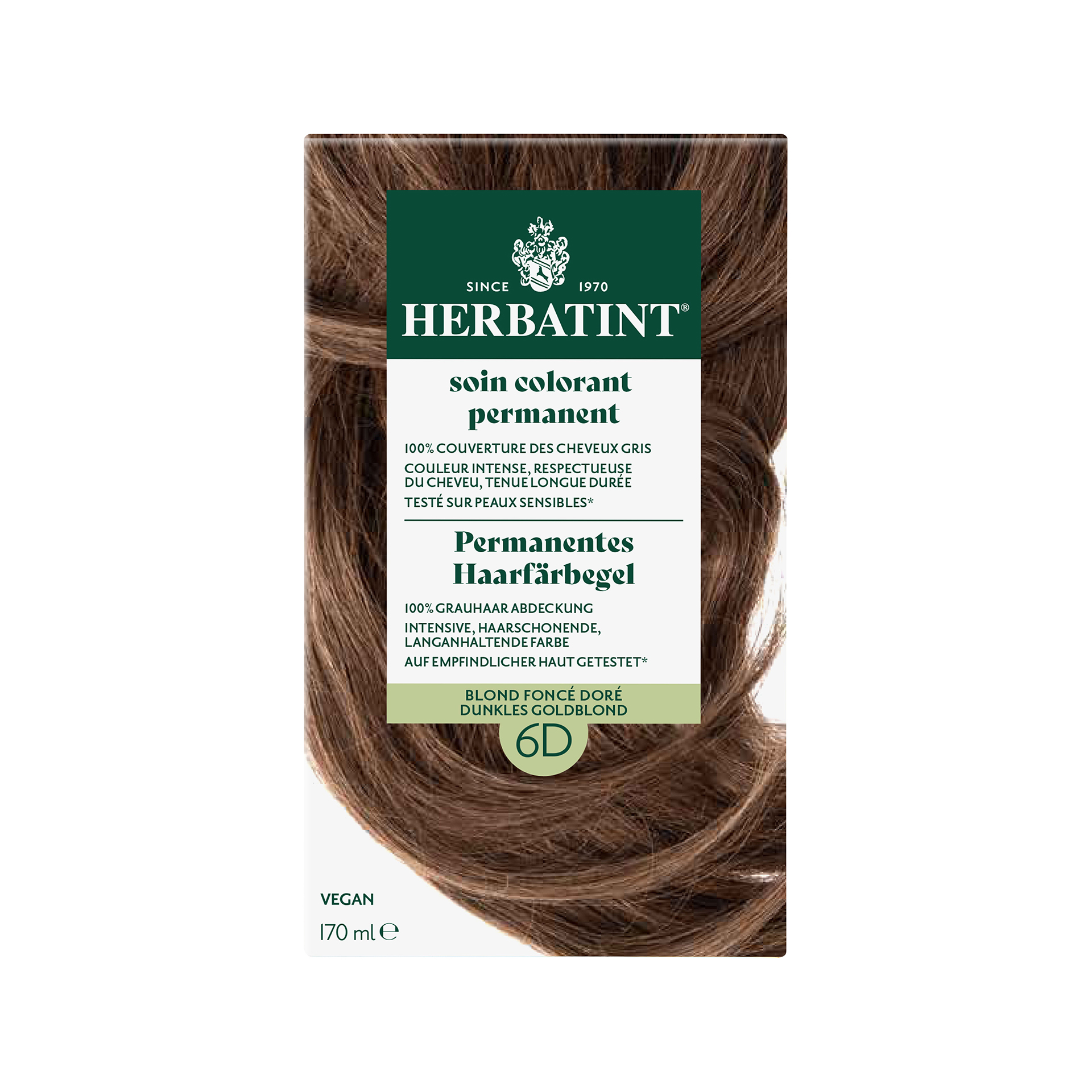 Herbatint Haarfärbegel 6D Dunkles Goldblond Fl 170 ml