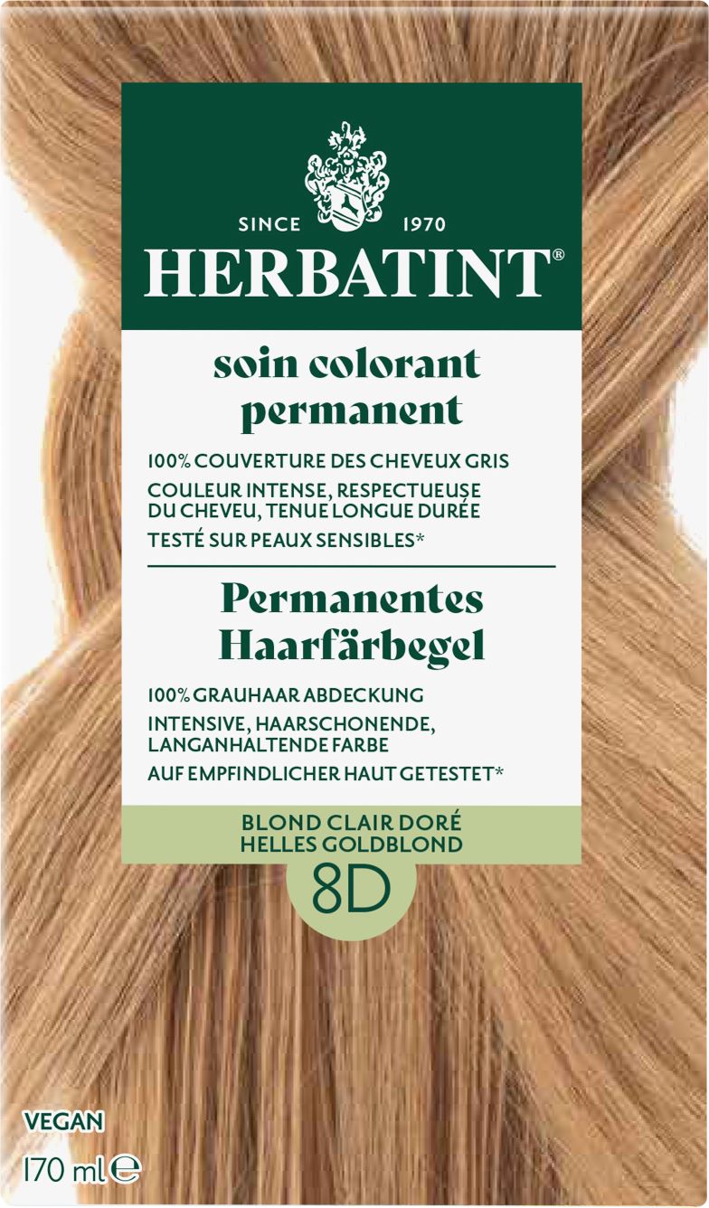 Herbatint Haarfärbegel 8D Helles Goldblond Fl 170 ml