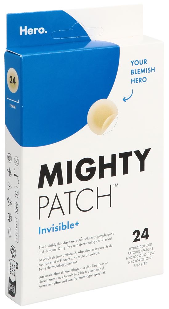 Hero. Mighty Patch Invisible+ 24 Stk