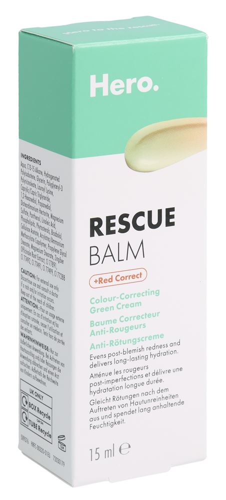 Hero. Rescue Balm +red correct 15 ml